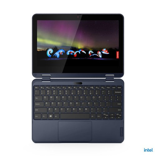 Lenovo 500w Gen 3 (Intel) Intel® Celeron® N5100 Hybrid (2-in-1) 29.5 cm (11.6") Touchscreen HD 4 GB LPDDR4x-SDRAM 128 GB SSD Wi-Fi 6 (802.11ax) Windows 11 Pro English Blue