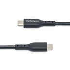 StarTech.com 6.6ft (2m) USB-C Charging Cable, Charge & Sync, 60W (3A) PD, USB 2.0 Laptop Charger Cable - Black USB C Charging Cord
