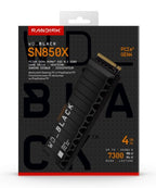 Western Digital WD_BLACK™ SN850X NVMe™ SSD POWERED BY SANDISK 4 TB, [With Heatsink]