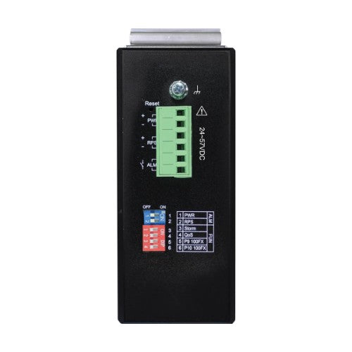 Tripp Lite NGI-S08C2POE8 8-Port Lite Managed Industrial Gigabit Ethernet Switch - 10/100/1000 Mbps, PoE+ 30W, 2 GbE SFP Slots, -10° to 60°C, DIN Mount