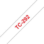 Brother TC-292 DirectLabel red on white 9mm x 7,7m for Brother P-Touch TC 9-12mm