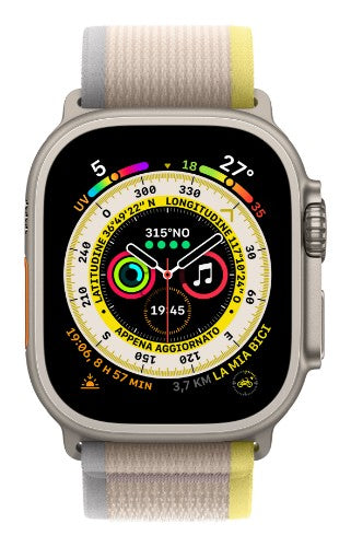 Apple Watch Ultra OLED 49 mm Digital 410 x 502 pixels Touchscreen 4G Titanium Wi-Fi GPS (satellite)