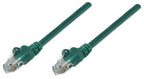 Intellinet Network Patch Cable, Cat5e, 5m, Green, CCA, U/UTP, PVC, RJ45, Gold Plated Contacts, Snagless, Booted, Lifetime Warranty