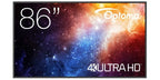 Optoma N3861K Digital signage flat panel 2.18 m (86") LED Wi-Fi 450 cd/m² 4K Ultra HD Black Android 11 24/7