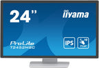iiyama ProLite 23.8” PCAP 10pt touchscreen monitor featuring IPS panel technology, Edge-to-Edge glass design and anti fingerprint coating