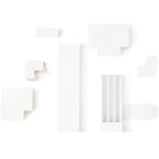 StarTech.com Solid Cable Management Raceway with Cover, 2"(50mm)W x 3/4"(20mm)H - 6.5ft(2m) length, 3 Compartment Network Cable Hider - Wire Duct System, Power Cord Concealer, UL Listed