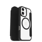 OtterBox React Folio MagSafe Series for Apple iPhone 17, Black Crystal, transparent/black