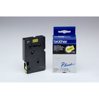 Brother TC-601 DirectLabel black on yellow 12mm x 7,7m for Brother P-Touch TC 9-12mm