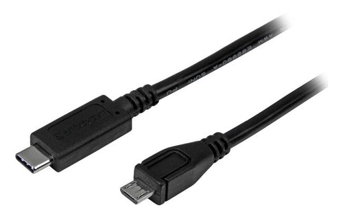 StarTech.com 3ft (1m) USB-C to Micro USB-B Cable, Data Cord, USB 2.0, USB C to Micro-B Data Transfer Cable