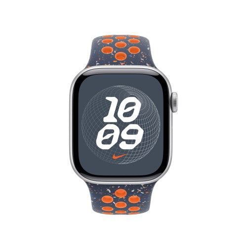 Apple MYJX3ZM/A smart wearable accessory Band Blue, Orange Fluoroelastomer