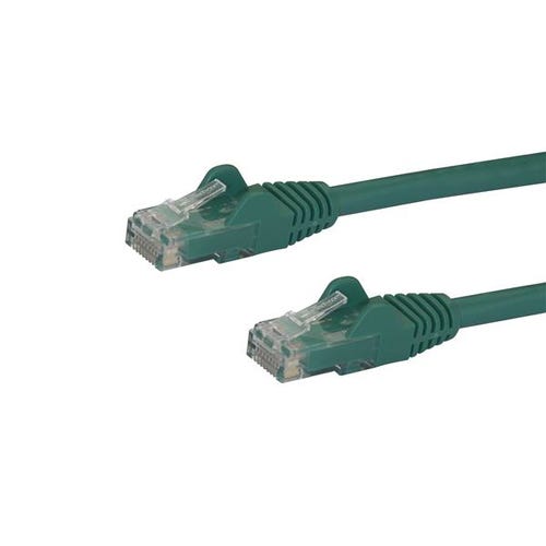 StarTech.com 100ft CAT6 Cable - Green CAT6 Ethernet Cable - Gigabit Ethernet Wire - 250MHz 100W PoE RJ45 UTP CAT 6 Network/Patch Cord Snagless - Individually Tested
