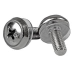 StarTech.com 100-Pack M5 12mm Screws, Mounting Screws for 19" or 10" Server Racks, Cabinets and Enclosures, Silver, TAA