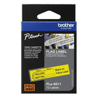 Brother FLE-6511 DirectLabel Label yellow 45mm x 21mm Pack=72