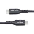 StarTech.com 3ft (1m) USB-A to USB-C Charging Cable, Charge & Sync, 3A, USB 2.0, TPE Jacket - Black USB Charging Cord