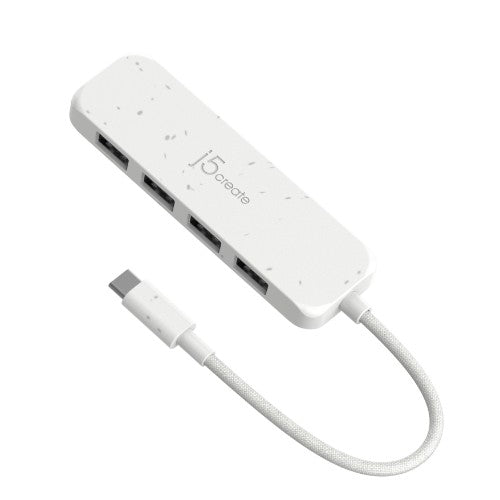 j5create Eco-Friendly USB-C to 4-Port Type-A Gen 2 Hub