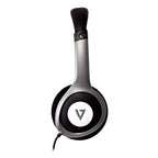 V7 HA520-2EP headphones/headset Wired Head-band Music Black, Silver