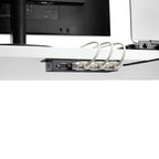 StarTech.com 4 Port USB to DB9 RS232 Serial Adapter Hub – Industrial DIN Rail and Wall Mountable - TAA