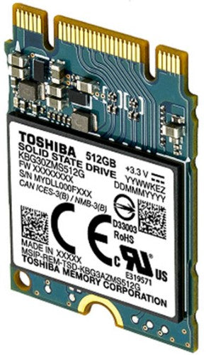 Toshiba KBG30ZMS512G internal solid state drive 512 GB M.2 PCI Express 3.1 NVMe TLC