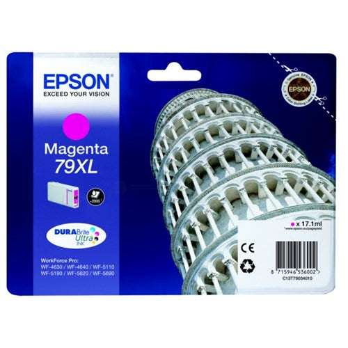Epson C13T79034010/79XL Ink cartridge magenta high-capacity, 2K pages 17.1ml for Epson WF 4630/5110
