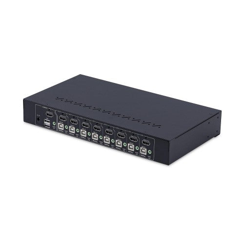 StarTech.com 8-Port HDMI KVM Switch with 1U Rack Mount Kit, 4K 60Hz HDMI 2.0, Push-Button & Hotkey Switching, 4-Port USB Hub, OS Independent, TAA Compliant