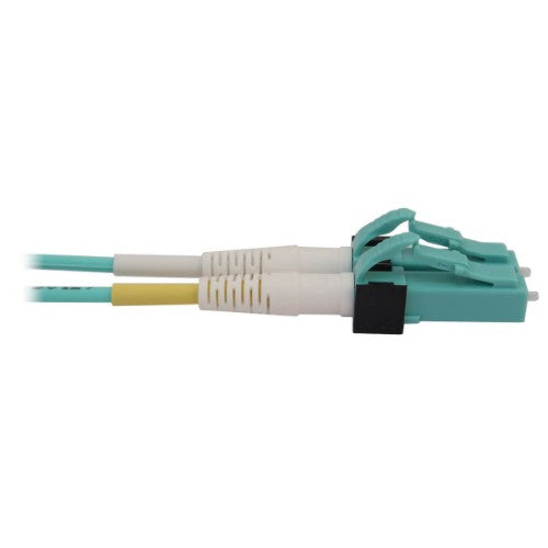 Tripp Lite N845X-05M-8L-MG 40/100G Multimode 50/125 OM4 Fiber Optic Cable (12F MTP/MPO-PC to 4x Duplex LC/PC F/M), LSZH, Magenta, 5 m (16.4 ft.)
