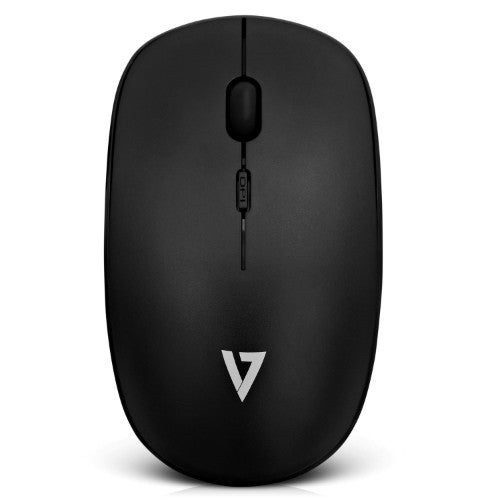 V7 Low Profile Wireless Optical Mouse - Black