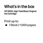 HP CN053AE/932XL Ink cartridge black high-capacity, 1K pages ISO/IEC 24711 22,5ml for HP OfficeJet 6100/7510/7610