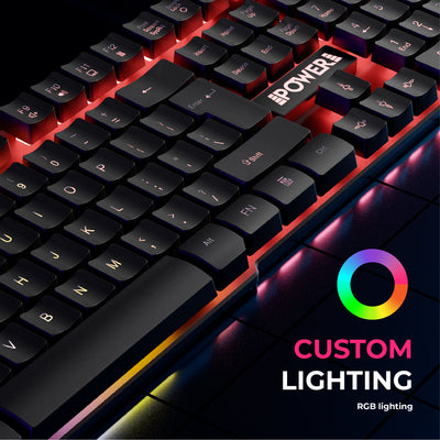 Juice PWR-GAM-BUNDLE-JAXTER keyboard Mouse included Gaming USB QWERTY English Black