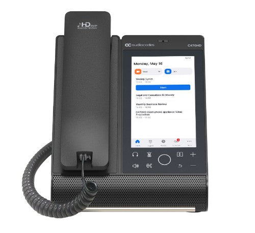 AudioCodes Teams C470HD Total Touch IP-Phone PoE GbE with an external power supply