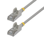 StarTech.com 4m Gray Ultra Slim Cat6A Ethernet Cable, Snagless, FTP, Pure Bare Copper Wire, 34AWG Slim RJ45 Network Patch Cord, Individually Tested