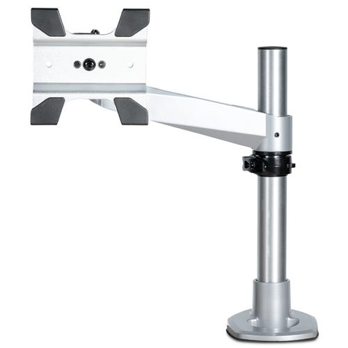 StarTech.com Desk Mount Monitor Arm - VESA or Apple iMac/Thunderbolt or Ultrawide Display up to 49" (30.9lb/14kg) - Articulating Height Adjustable Single Desktop Monitor Pole Mount - Clamp/Grommet - TAA