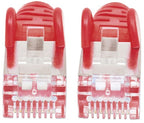 Intellinet Network Patch Cable, Cat6, 1m, Red, Copper, S/FTP, LSOH / LSZH, PVC, RJ45, Gold Plated Contacts, Snagless, Booted, Lifetime Warranty
