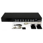 StarTech.com 8 Port 1U Rackmount USB PS/2 KVM Switch with OSD