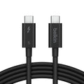 Belkin INZ005HQ1MBK Thunderbolt cable 1 m 120 Gbit/s Black