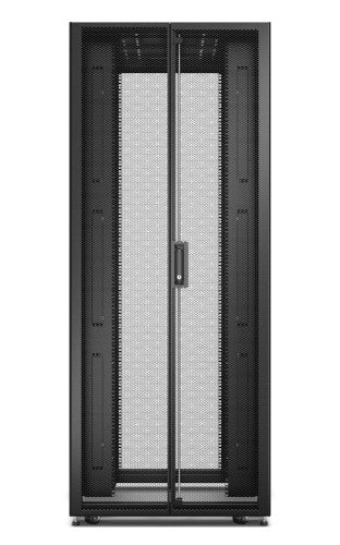 APC Easy Rack, 42U, Black, With Roof, Castors, Feet, 4 Brackets, and Bottom, No Side Panels, 1991H x 800W x 1200D mm