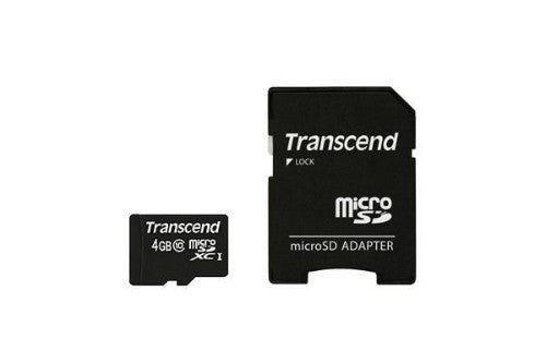 Transcend microSDXC/SDHC Class 10 4GB with Adapter