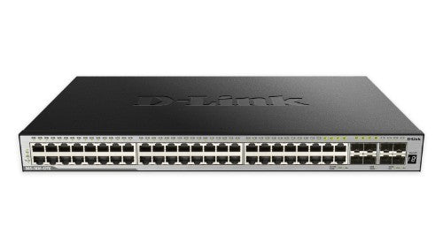 D-Link 48-port Layer 3 Stackable Managed Gigabit Switch including 4 x 1000BaseT/SFP & 4 x 10GE SFP+