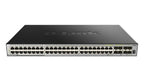 D-Link 48-port Layer 3 Stackable Managed Gigabit Switch including 4 x 1000BaseT/SFP & 4 x 10GE SFP+