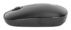 Manhattan MW3050 Wireless Optical Mouse, Black, 1200dpi, 2.4Ghz (up to 10m), USB, Ambidextrous, Three Button with Scroll Wheel, USB-A nano receiver, AA battery (included), Low friction base, USB version (most popular type, which is USB-A), Three Year Warr
