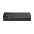 StarTech.com 2-Port USB-C KVM Switch, Single-4K 60Hz HDMI Monitor, Dual-100W Power Delivery Pass-through Ports, Bus Powered, USB Type-C/USB4/Thunderbolt 3/4 Compatible - Small Form Factor