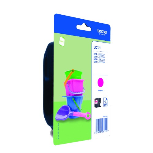 Brother LC-221M Ink cartridge magenta, 260 pages ISO/IEC 24711 3,9ml for Brother DCP-J 562
