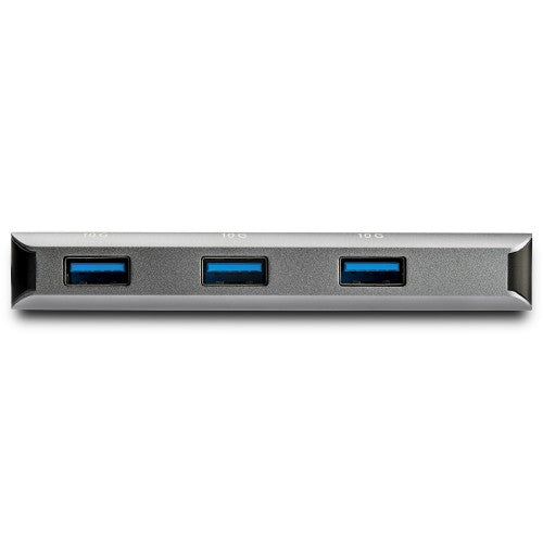 StarTech.com 3 Port 10Gbps USB C Hub with SD Card Reader - 3x USB-A & 1x SD Slot - Portable USB 3.2 Gen 2 Type C Adapter Hub - Laptop Hub - USB Bus Powered - Thunderbolt 3 Compatible - TAA