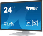 iiyama ProLite 23.8” PCAP 10pt touchscreen monitor featuring IPS panel technology, Edge-to-Edge glass design and anti fingerprint coating