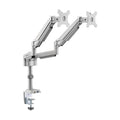 Tripp Lite DDR1732DAL Dual-Display Gas-Arm Mount for 13” to 34” Monitors - Clamp or Grommet, USB, Audio Ports