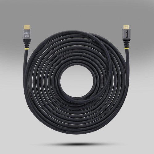 StarTech.com 25ft (7.6m) Premium Certified High Speed HDMI Cable, 4K 60Hz/1440p 144Hz, HDMI 2.0 Cable with HDR10/ARC, 18Gbps, 4K HDMI Cord for Monitor/TV/Display, High-Flex TPE Jacket
