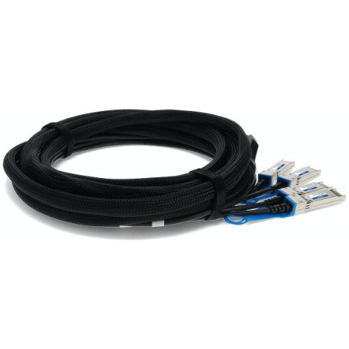 AddOn Networks ADD-QHPASCI-PDAC5M InfiniBand/fibre optic cable 5 m QSFP+ 4x SFP+ Black