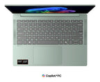 Lenovo IdeaPad Slim 5 14AGP11 Copilot+ PC AMD Ryzen™ AI 7 445 Laptop 35.6 cm (14") WUXGA 16 GB DDR5-SDRAM 512 GB SSD Wi-Fi 7 (802.11be) Windows 11 Home English Green, Grey