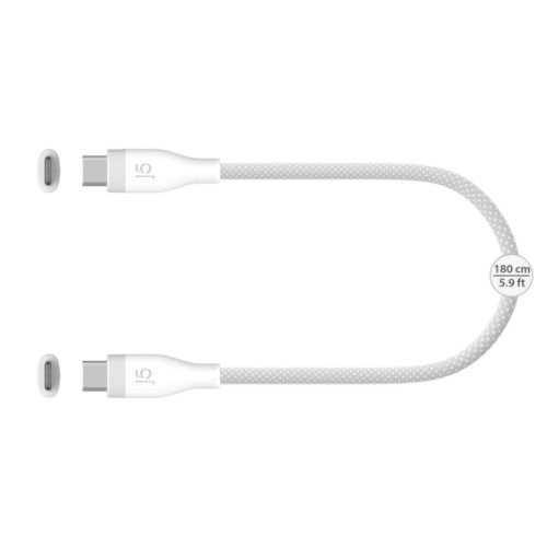 j5create JUCX18L18W USB-C® 60W Ultra Soft Double-Braided Fast Charging Cable