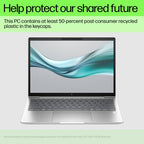 HP EliteBook G11 Intel Core Ultra 7 155U Laptop 33.8 cm (13.3") WUXGA 16 GB DDR5-SDRAM 1 TB SSD Wi-Fi 6E (802.11ax) Windows 11 Pro AI PC Silver
