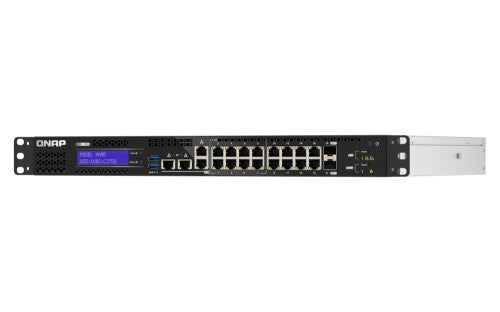 QNAP QGD-1602-C3758-16G network switch Managed L2 2.5G Ethernet (100/1000/2500) Black, Grey